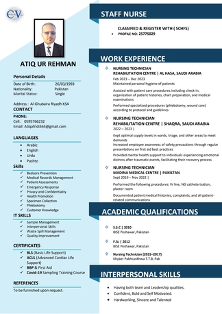 Riyadh, Job Seekers, Nursing Technician