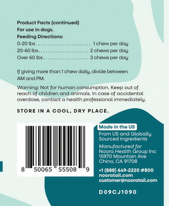 Austin, Pet Supplies, USD 28, Noora HMB Soft Chew: Enhance Muscle Strength & Joint Health For Active And Aging Dogs