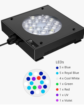 Juffair, Pet Supplies, BHD 25, Nicrew Hyperreef LED 30 (Perfect For Salt Water Aquarium)