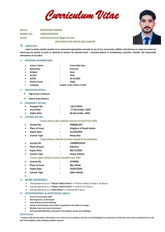 Riyadh, Job Seekers, Looking For A Bus Driver Job