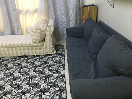 Olaya, Furniture, SAR 400,  Sofa Set Ikea, 2 Seater , 3 Seater & Chaise Lounges All