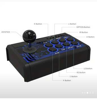 Dammam, Video Games, SAR 140,  7 In One Arcade Fight Stick Joystick Wired Game Controller Fighting Stick For PC/Android/P