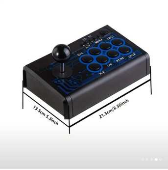 Dammam, Video Games, SAR 140,  7 In One Arcade Fight Stick Joystick Wired Game Controller Fighting Stick For PC/Android/P