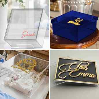 Kuwait City, Printing, صناديق أكريليك منقوشة مخصصة في الكويت – كا