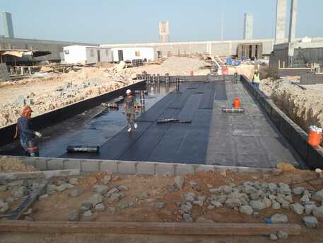 Al Wajh, Construction, 1- Epoxy Floor/walls For Car Parking Basement 2- Water Proofing Paints Services For Roof/