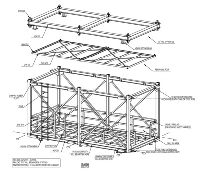 Riyadh, Construction, Man Basket Design Load Calculation And Drawings