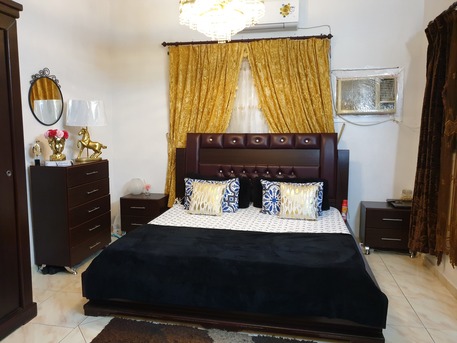 Riyadh, Furniture, SAR 1999,  Latest Model Bed Set, Stylish Design, Pure Original Wood 100%. Excellent Condition