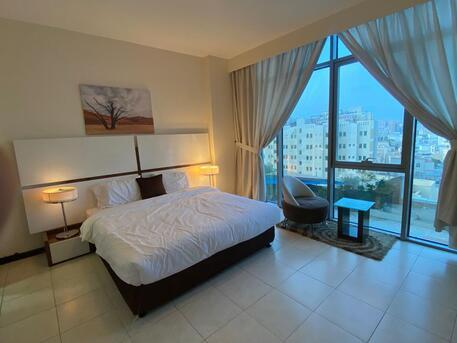 Mahooz, Apartments/Houses, BHD 400/month,  Furnished,  1 BR,  Sea And City View Apartment In Mahooz