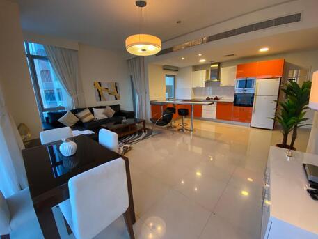 Mahooz, Apartments/Houses, BHD 400/month,  Furnished,  1 BR,  Sea And City View Apartment In Mahooz