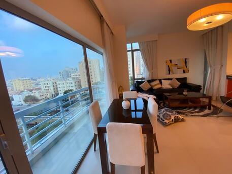 Mahooz, Apartments/Houses, BHD 400/month,  Furnished,  1 BR,  Sea And City View Apartment In Mahooz