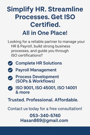 Riyadh, Business, Simplify HR. Streamline Processes. Get ISO Certified. All In One Place!