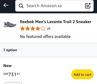 Jeddah, Household Items, SAR 350,  New Reebok Shoes Size 43 With Carton