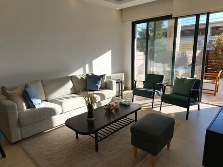 Abdoun, Apartments/Houses, JOD 12000/year,  Furnished,  2 BR,  Ground Fully Furinshed 2B Apartment With Outside Garden In Abdoun 00962777688956