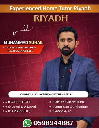 Riyadh, Lessons Wanted, Maths And Physics Educator Is Available For IGCSE AND A LEVEL Exam Preparation