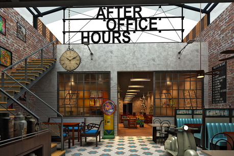 Mumbai, Interior Design, Office Office Restaurant Interior Design