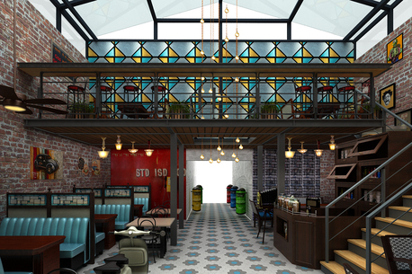 Mumbai, Interior Design, Office Office Restaurant Interior Design