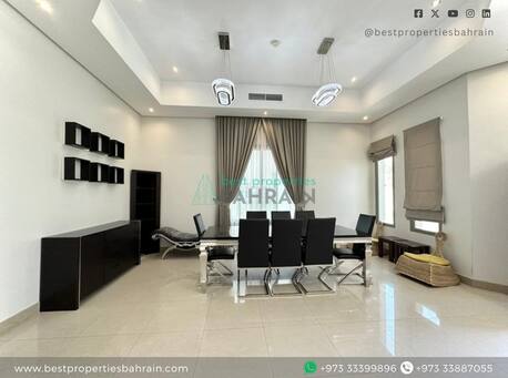 Saar, Apartments/Houses, BHD 900/month,  4 BR,  900 Sq. Meter,  Fully Furnished Inclusive 4 Bedroom Villa Nearby Saudi Causeway