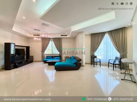 Saar, Apartments/Houses, BHD 900/month,  4 BR,  900 Sq. Meter,  Fully Furnished Inclusive 4 Bedroom Villa Nearby Saudi Causeway