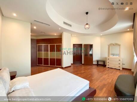 Saar, Apartments/Houses, BHD 900/month,  4 BR,  900 Sq. Meter,  Fully Furnished Inclusive 4 Bedroom Villa Nearby Saudi Causeway