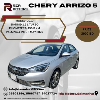 Salmaniya, Vehicles, Cars & Trucks , BHD 100,  Chery Arrizo-5,  2019,  Automatic,  130000 KM,   Full Option  Model For Sale