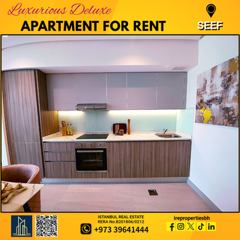 Al Seef, Apartments/Houses, BHD 450/month,  Furnished,  1 BR,  85 Sq. Meter,  High-Luxury Sea-View Apartment For Rent In Seef .