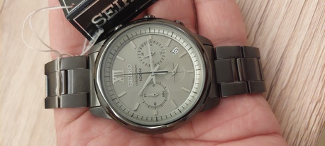 Riyadh, Watches, SAR 1290,  Seiko Chronograph Watch NEW Big Dial For Men Original Japan Made 1290