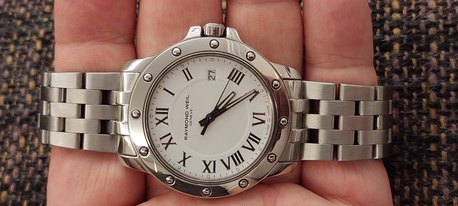 Riyadh, Watches, SAR 1450,  Raymond Weil Watch Big Dial 42mm For Men Original Swiss Made