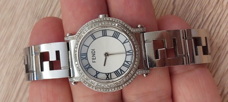 Riyadh, Watches, SAR 1750,  Fendi Watch Original Diamond For Ladies Original Swiss Made