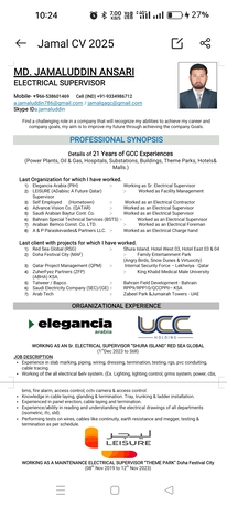 Riyadh, Job Seekers, Electrical Supervisor