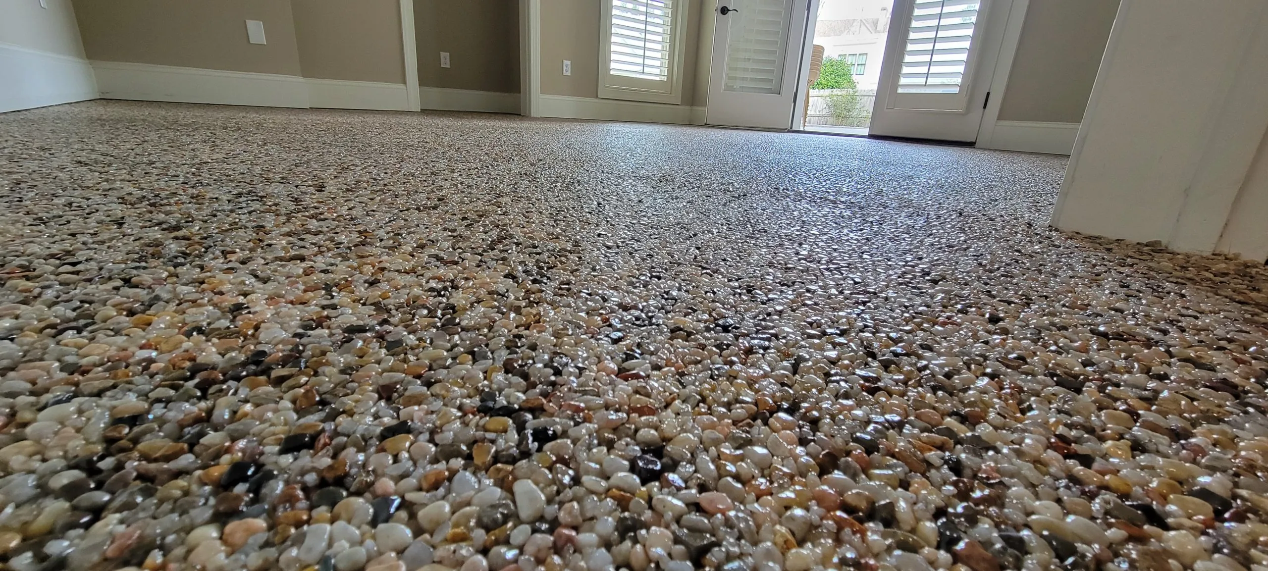 Manama, Construction, Pebble Stone & Marble Chips Flooring Works ( Interior & Exterior )