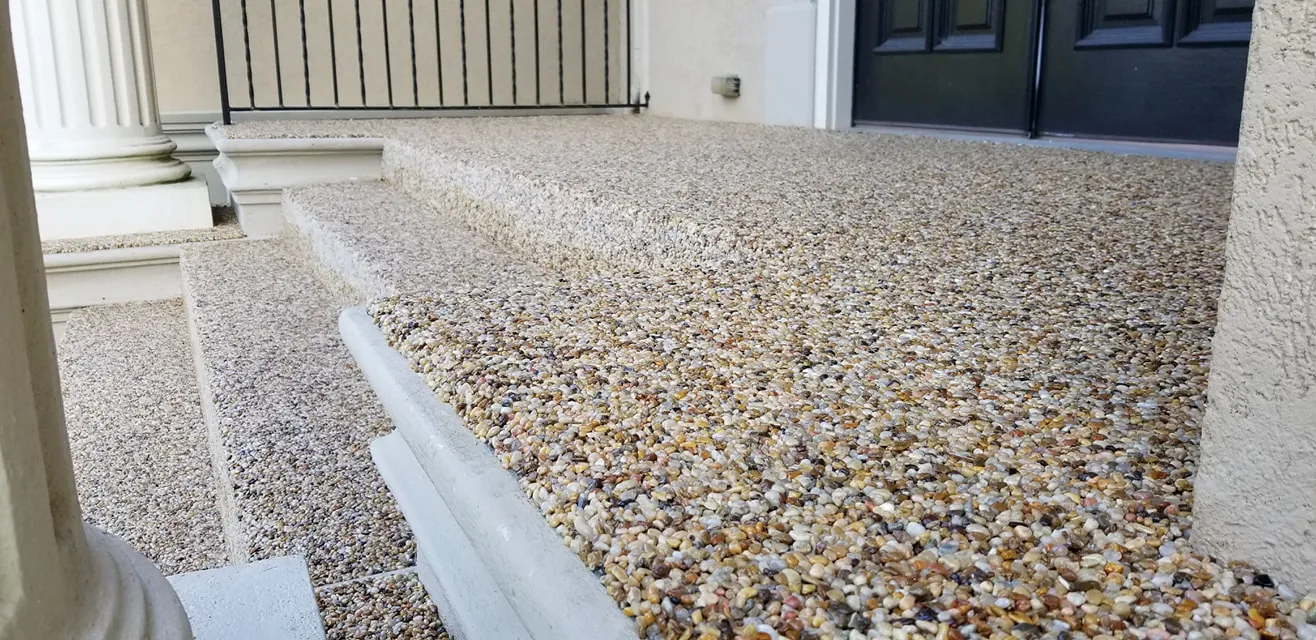 Manama, Construction, Pebble Stone & Marble Chips Flooring Works ( Interior & Exterior )