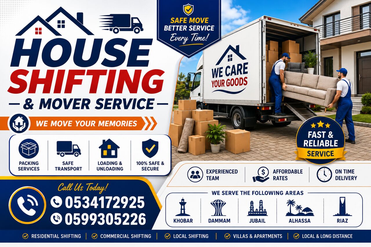 Khobar, Delivery, House Shifting And Moving Service