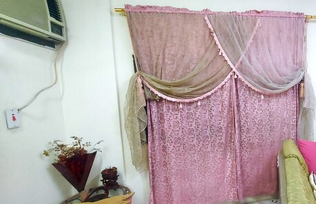 Al Aziziyah, Furniture, Curtain - Full Size Pink 2 Pcs & 4 Pcs Purple