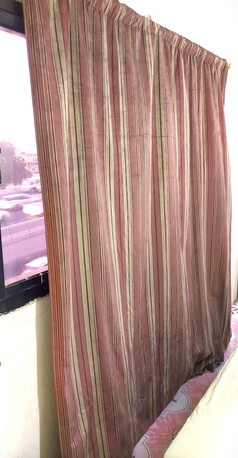 Al Aziziyah, Furniture, Curtain - Full Size Pink 2 Pcs & 4 Pcs Purple
