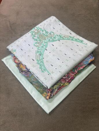  , SAR 39,  Dresses    SALE - SALE -SALE - Ladies Dress Unstitched Kameez Shalwar 39 Riyal Only, 2