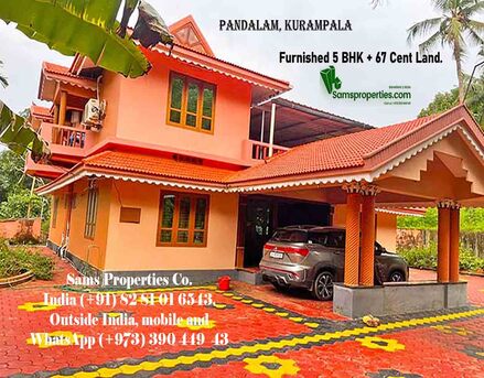 Manama, Real Estate For Sale, 5 BR,  3200 Sq. Feet,  Kerala House For Sale At Pandalam 5 BHK Large House With Land 67 Cents - Call 39044943