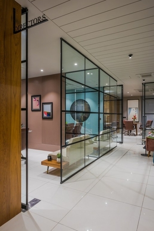 Salmabad, Interior Design, Office Glass Partition Fix Service
