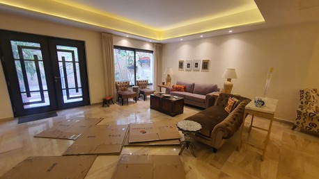 Amman, Apartments/Houses, JOD 35000/year,  4 BR,  Semi Furnished Ground Floor 4B Apart With Big Garden In Der Ghbar 00962777688956