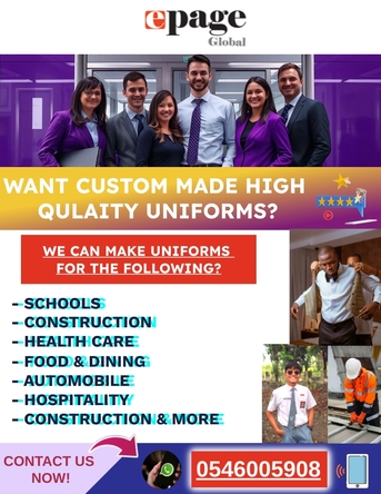 Riyadh, Business, Contact Us For High Quality Custom Made Uniforms On 0546005908.