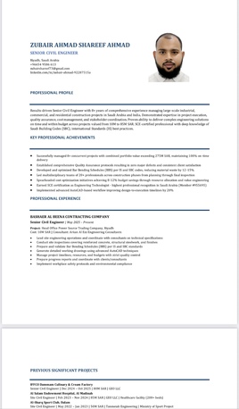 Riyadh, Job Seekers, Civil Engineer