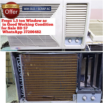 Manama, Air Conditioners, BHD 57,  ✅️ Frego 1.5 Ton Window Ac For Sale In Good Condition With Fixing