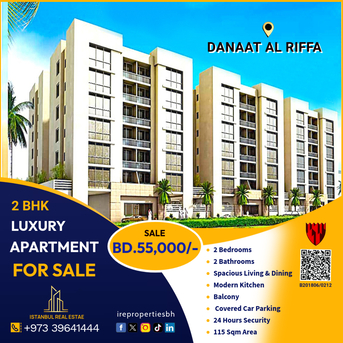 Riffa, Apartments/Houses, BHD 55000/month,  Studio,  2 BHK Luxury Apartment For Sale In Danaat Al Riffa &ndash; BD 55,000/-