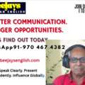 Your Voice. Your Global Brand Equity. Improve It In Beejays Communication Masterclass.