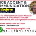Your Voice. Your Personal Brand Equity. Beejay's Game Changing Accent Program