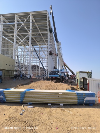 Riyadh, Construction, Subcontractor Of Structural Steel Erection PEB Projects
