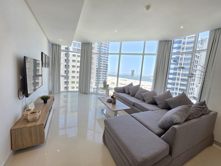 Juffair, Apartments/Houses, BHD 375/month,  Furnished,  1 BR,  Sea View | Luxury & Elegant | Modern Interior | Free Internet | In New Juffair