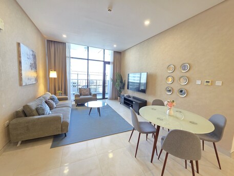 Juffair, Apartments/Houses, BHD 550/month,  Furnished,  2 BR,  Premium And Alluring | Stunning | Modern Interior | Large Balcony | Free Wifi | In Juffair
