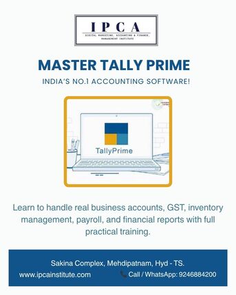 Mumbai, Lessons Offered, TALLY ERP And TALLY PRIME Training - Online / Offline