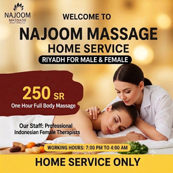 Riyadh, Beautician, Body Massage Home Service  For Men And Women. 7 Pm To 4 Am Available