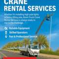 BOOM TRUCK CRANE RENTAL SERVICES/خدمات تأجير رافعات الشاحنات البوم